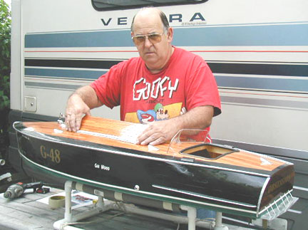 The master himself, Hank, installing the engine cover